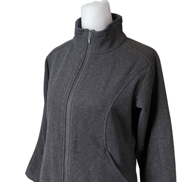 Smartwool Small Sweater Jacket Full Zip Pocket Wool Blend Black Heathered - Picture 6 of 10